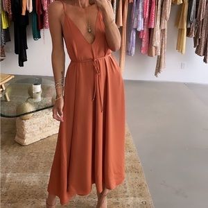 RESA Terracotta Midi Dress